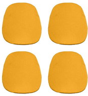 Kaptan Classic seat cushion set 36 × 38 cm, 4-piece, terry, curry yellow - Chair Cushion