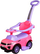 Mamido Sport Car with guide bar 3in1 rubber wheels, pink - Balance Bike