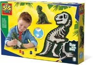 SES Gipsz készlet - világító T-rex csontváz - Kísérletezős játék