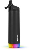 HidrateSpark Steel - Smart Bottle with Straw, 620ml, Black - Drinking Bottle