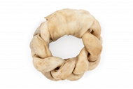 Hunting Dog Rawhide Knitted Cowhide Donut Peanut Butter S - Dog Treats