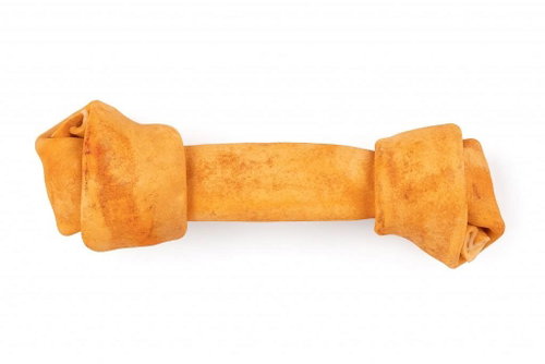 Hunting Dog Rawhide Cowhide knot honey S - Dog Treats - Main image