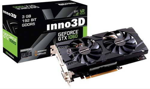 Inno3D GeForce GTX 1060 Twin X2 3GB - Grafikkarte - Hauptbild