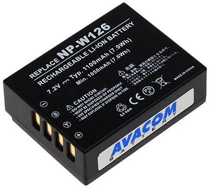 AVACOM for Fujifilm NP-W126 Li-ion 7.2V 1100mAh 7.9Wh - Camera Battery - Main image