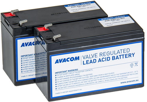 Avacom battery refurbishment kit RBC33 (2pcs batteries) - UPS Batteries - Main image