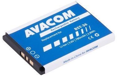 AVACOM for Sony Ericsson J300, W200 Li-Ion 3.7V 780mAh (replacement for BST-36) - Phone Battery - Main image
