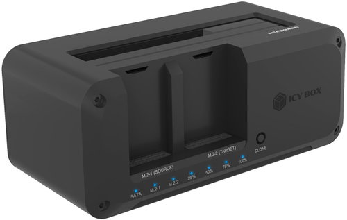 ICY BOX IB-2924MSCL-C31 s klonováním pro 2,5"/3,5" SATA a M.2 NVMe - External Docking Station - Main image