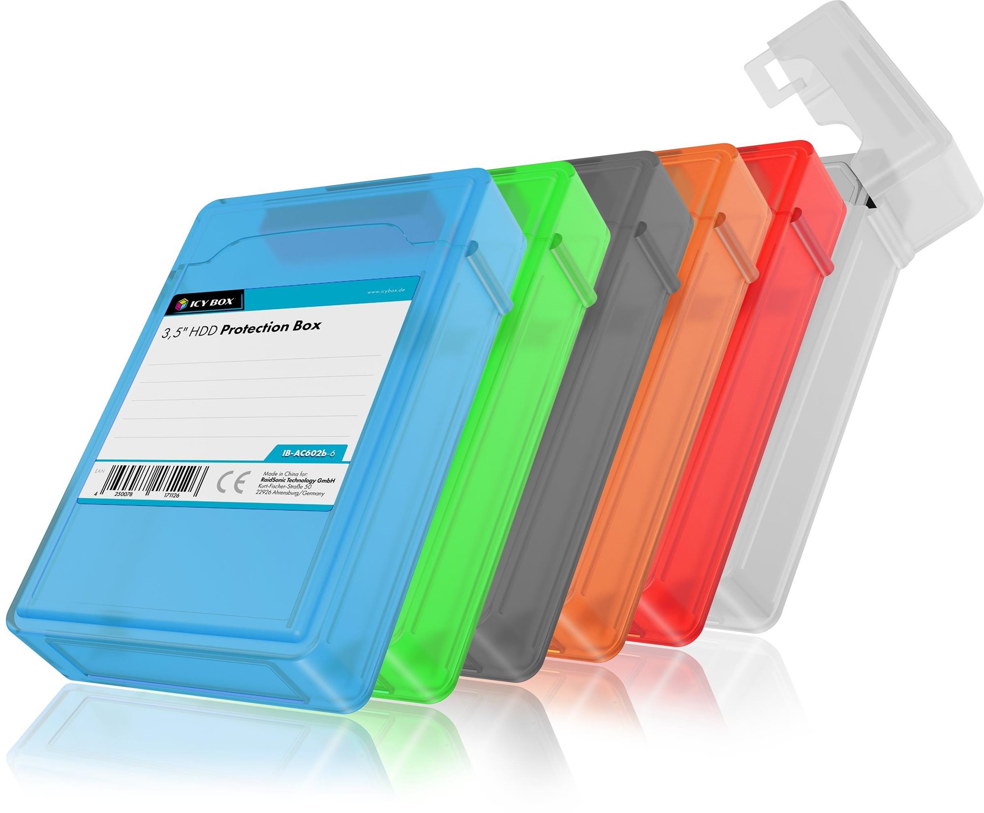 ICY BOX IB-AC602b-6 3.5" HDD tok szett, 6 db