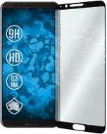 Icheckey 2.5D silk Tempered Glass protector Black pre Honor 9 - Ochranné sklo