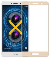 Icheckey 2.5D silk Tempered Glass Protector Gold for Honor 6X - Glass Screen Protector