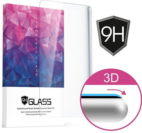 Icheckey 3D Protective Glass for iPhone X Black - Glass Screen Protector - Main image