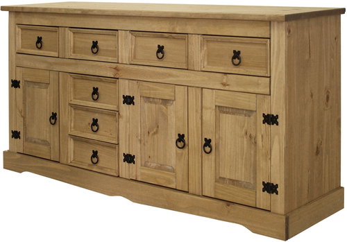 IDEA Chest of drawers 3 doors + 7 drawers CORONA wax - Chest of Drawers - Main image