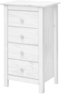 IDEA Komoda 4 zásuvky TORINO bílá - Chest of Drawers