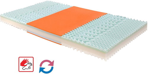 IDEA nábytek Matrace s potahem IDEA TRIAN 120 x 200 x 14 cm - Mattress - Main image