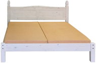 IDEA nábytek Dvoulůžko CORONA bílý vosk 180x200 - Postel
