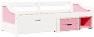IDEA Furniture Maxima Single bed with drawers, pink - Bed