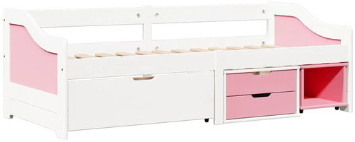 IDEA Furniture Maxima Single bed with drawers, pink - Bed - Main image