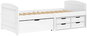 Bed IDEA Furniture 8816B Mary Single bed with drawers, white lacquer - Postel