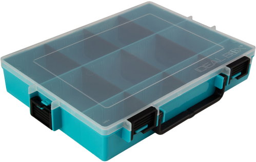 IDEAL BOX Plastic Organiser XL - Turquoise/Black - Tool Organiser - Main image