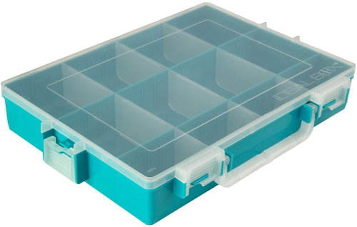 IDEAL BOX Plastic Organiser XL - Turquoise/Transparent - Tool Organiser - Main image