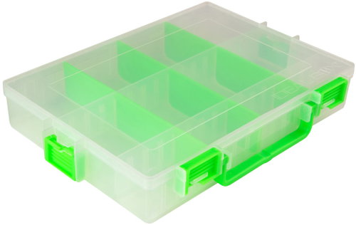 IDEAL BOX Plastic Organiser XL - Transparent/Transparent Green - Tool Organiser - Main image