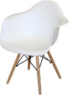 IDEA nábytok Jedálenská stolička DUO biela - Jedálenská stolička