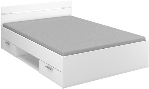 IDEA Furniture Multifunctional bed 140 × 200 MICHIGAN pearl white - Bed - Main image