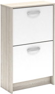 IDEA Furniture Shoe rack NANO oak / pearl white - Shoe Rack