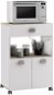 IDEA Nábytek Skříňka na mikrovlnnou troubu Romarin akácie/bílá - Cupboard