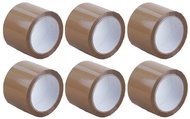 IDEAL BOX Adhesive tape 75 mm / 66 m, brown, 6 pcs - Duct Tape