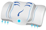 Idea Polštář z paměťové pěny pro dospělé, bílo-světlešedý - Anatomical Pillow