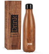 iDRINK Stainless steel thermobottle, wood 500 ml - Thermos