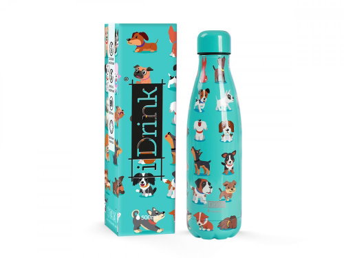 iDRINK Stainless steel thermobottle, dogs 500 ml - Thermos - Main image