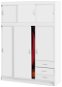 IDEA nábytek Skříň s posuvnými dveřmi 3000, bílá - Šatníková skriňa