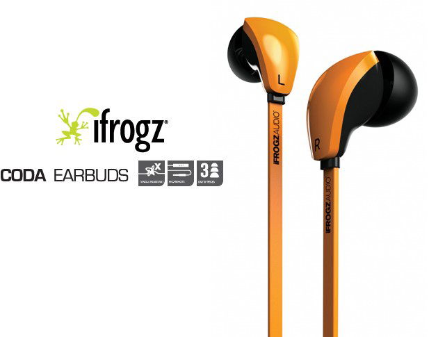 iFrogz Coda Buds orange Headphones alza.sk