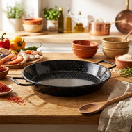 Igotrend 133851 Pan PAELLA 32 cm shallow, 2 handles - Pan