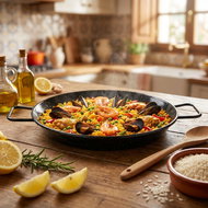 Igotrend 133870 Pan PAELLA 34 cm shallow, 2 handles - Pan