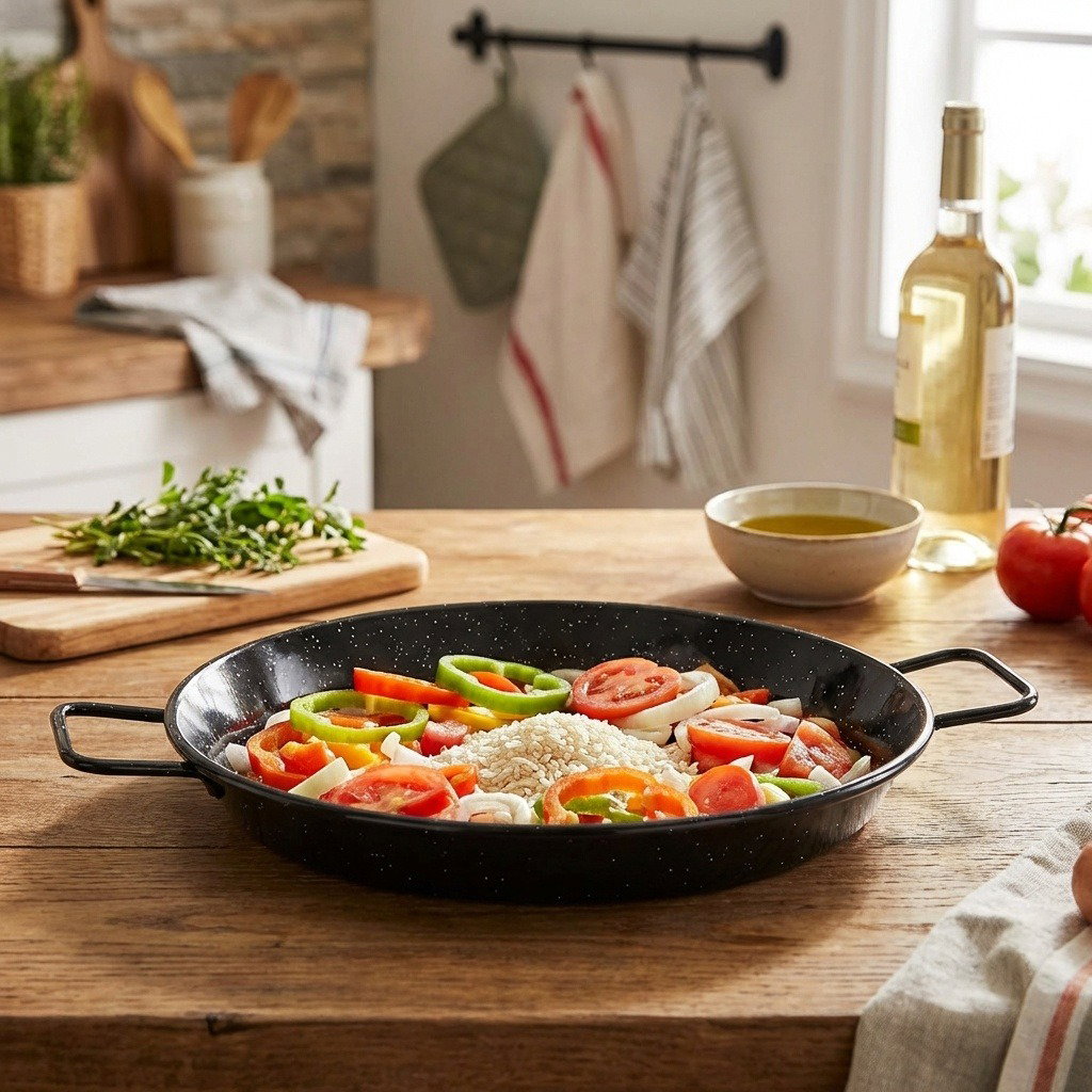Igotrend 133900 PAELLA serpenyő 40 cm, 2 fogantyúval