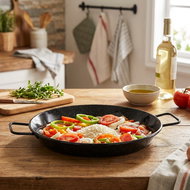 Igotrend 133900 Pan PAELLA 40 cm shallow, 2 handles - Pan