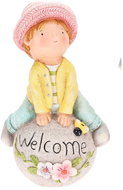 Igotrend Welcome girl/boy sitting 411097 - Decoration