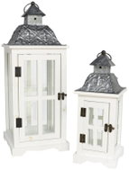 IGOTREND Lanterns set 2 pcs FAROL 53/36 cm, white - Lantern