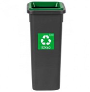 Igotrend, 714002 Koš na tříděný odpad 20 l, FIT BIN černo/zelený - Odpadkový koš