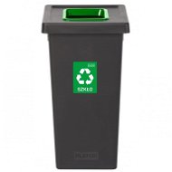 Igotrend, 720002 Koš na tříděný odpad 53 l, FIT BIN černo/zelený - Odpadkový koš