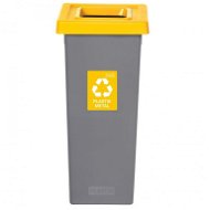 Igotrend, 723001 Koš na tříděný odpad 75 l, FIT BIN šedo/žlutý - Odpadkový koš