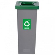 Igotrend, 723002 Koš na tříděný odpad 75 l, FIT BIN šedo/zelený - Odpadkový koš