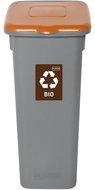 Igotrend Waste separation bin 53 l FLAP BIN grey/brown - Rubbish Bin