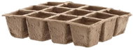 IGOTREND Peat plate (6 × 12), 21 × 17 × 4,5 cm, 6 pcs. - Seedling Tray