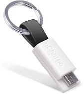 InCharge Micro USB Fekete, 0,08 m - Adatkábel