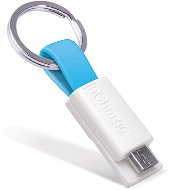 inCharge Micro USB Cyan, 0.08m - Dátový kábel