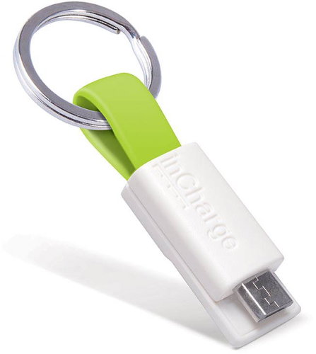 InCharge Micro USB Lime, 0.08m - Data Cable - Main image